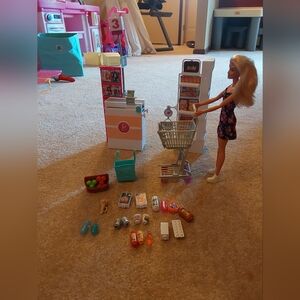 Barbie Doll and Supermarket playset